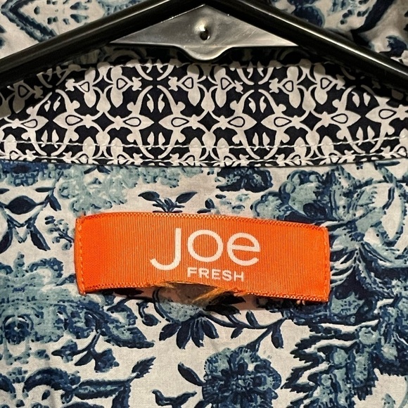Joe Fresh Blue Long Sleeve Button Down Shirt - Picture 3 of 3